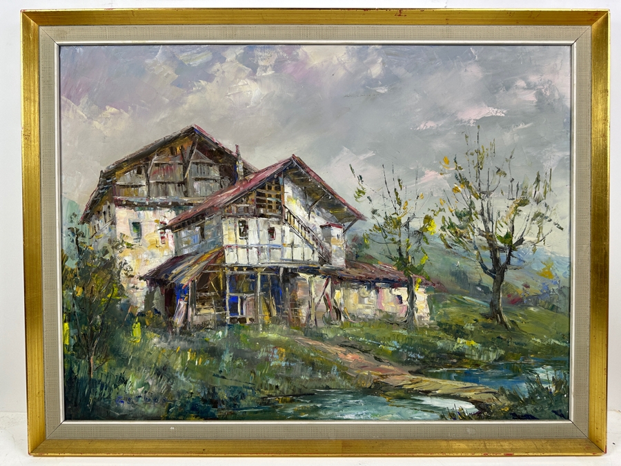 Just Added - Sol Gorbea (1934-1995) Original Abstract Oil Painting On Canvas 29 X 21.5 Framed 32 X 25 [Photo 3]