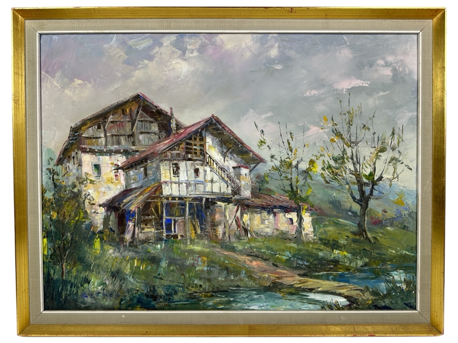 Just Added - Sol Gorbea (1934-1995) Original Abstract Oil Painting On Canvas 29 X 21.5 Framed 32 X 25 [Photo 2]