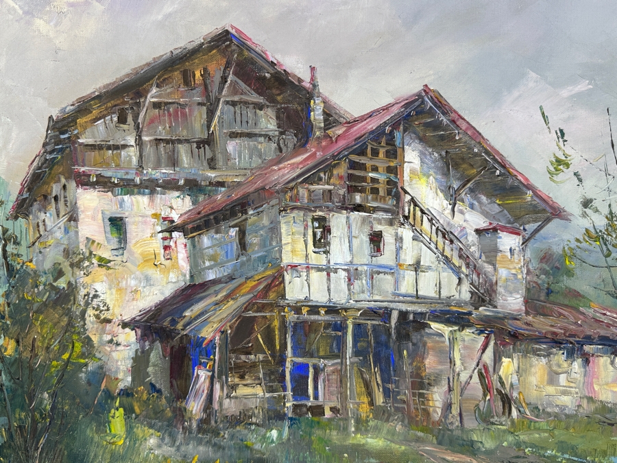 Just Added - Sol Gorbea (1934-1995) Original Abstract Oil Painting On Canvas 29 X 21.5 Framed 32 X 25 [Photo 4]