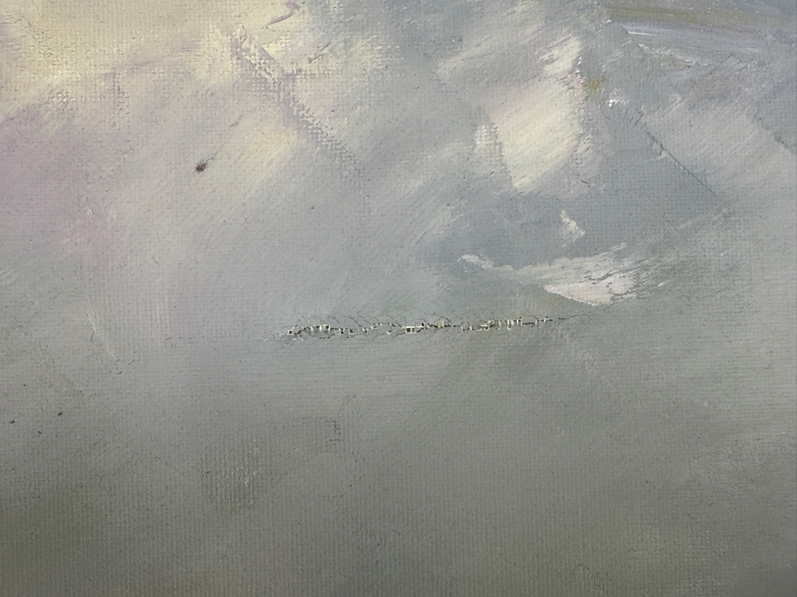 Just Added - Sol Gorbea (1934-1995) Original Abstract Oil Painting On Canvas 29 X 21.5 Framed 32 X 25 [Photo 10]