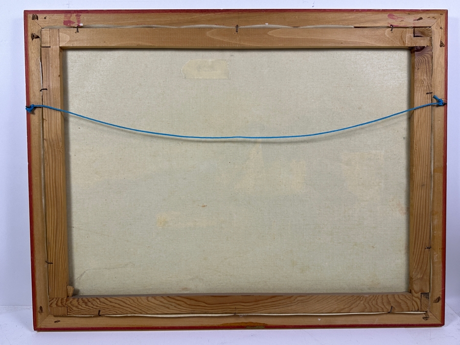 Just Added - Sol Gorbea (1934-1995) Original Abstract Oil Painting On Canvas 29 X 21.5 Framed 32 X 25 [Photo 11]