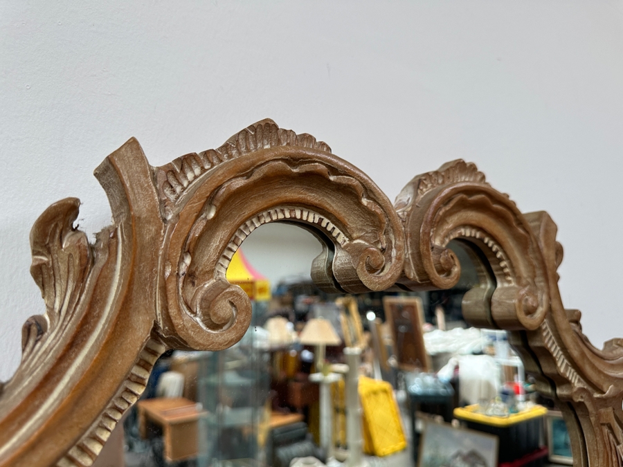 Just Added - Antique Italian Rococo Style Wall Mirror 25'W x 41'H [Photo 4]