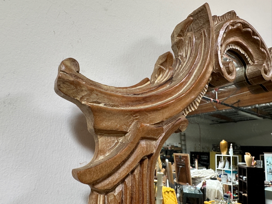 Just Added - Antique Italian Rococo Style Wall Mirror 25'W x 41'H [Photo 5]