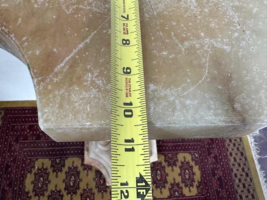 Just Added - Vintage 3-Column Marble Pedestal 16W X 10.5D X 38H [Photo 12]