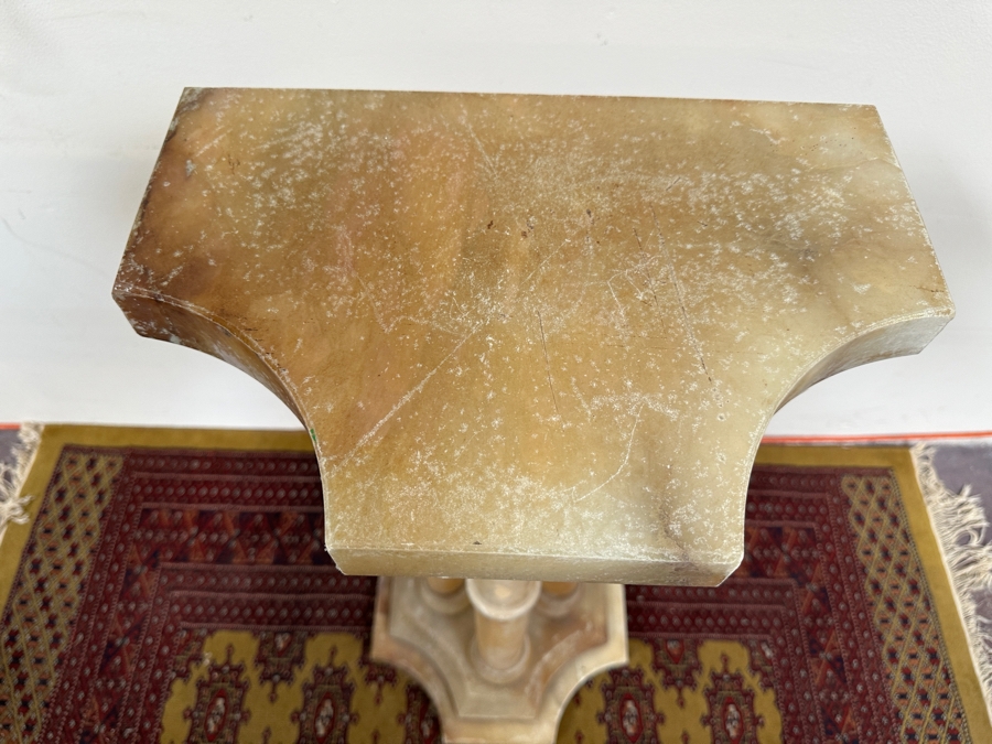 Just Added - Vintage 3-Column Marble Pedestal 16W X 10.5D X 38H [Photo 7]