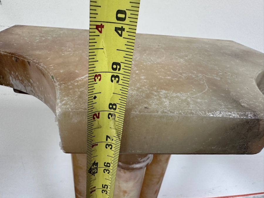 Just Added - Vintage 3-Column Marble Pedestal 16W X 10.5D X 38H [Photo 13]