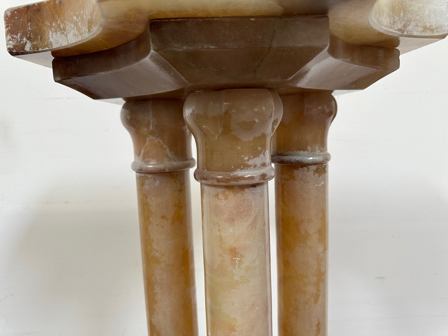 Just Added - Vintage 3-Column Marble Pedestal 16W X 10.5D X 38H [Photo 9]