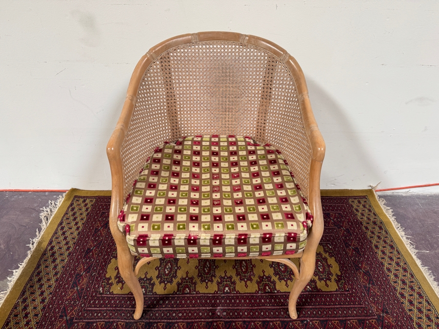 Just Added - Cane Back Wooden Armchair 33'H [Photo 3]