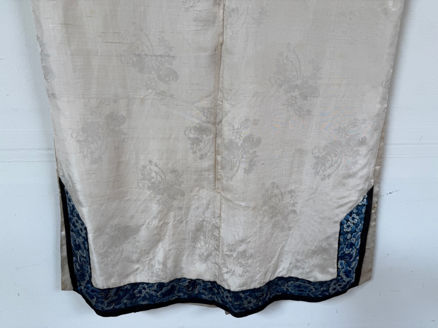 Just Added - Vintage Chinese Embroidered Silk Robe - See Last Photo for Pants 55'W X 41'L -  [Photo 11]
