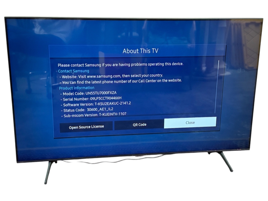 Just Added - Samsung 55' Smart TV Model #UN55TU7000FXZA