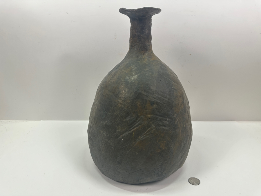 Just Added - Vintage Mid-Century Art Pottery Vase Signed AK 14'H [Photo 2]