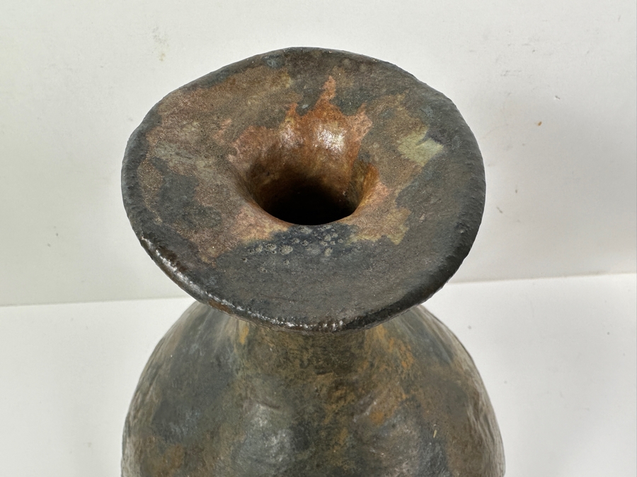 Just Added - Vintage Mid-Century Art Pottery Vase Signed AK 14'H [Photo 5]