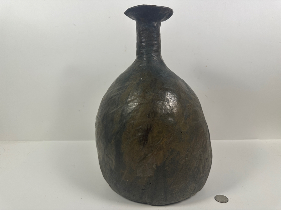 Just Added - Vintage Mid-Century Art Pottery Vase Signed AK 14'H [Photo 7]