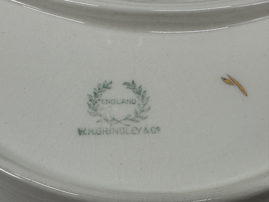 Just Added - Set of (6) W.H. Grindley Crescent Salad Plates Made in England 8.75'W x 6'D [Photo 5]