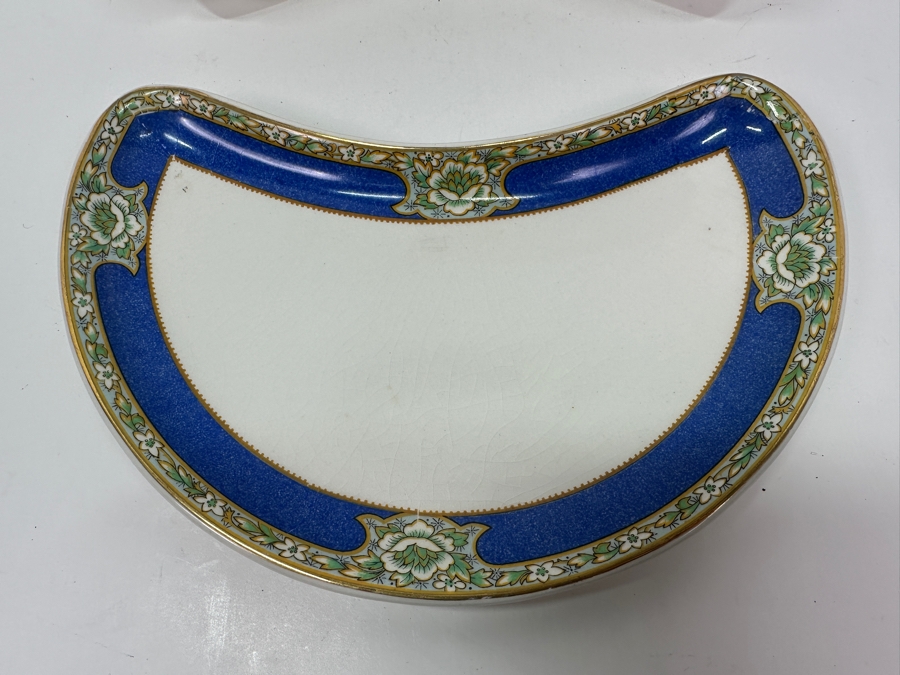 Just Added - Set of (6) W.H. Grindley Crescent Salad Plates Made in England 8.75'W x 6'D [Photo 3]