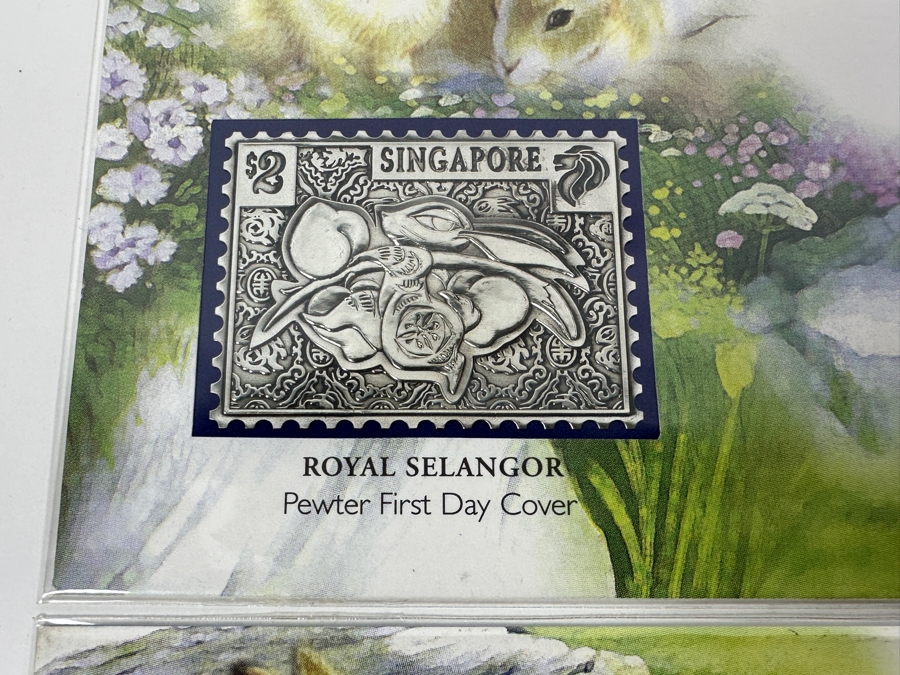 Just Added - (12) Singapore Royal Selangor Pewter First Day Covers Stamps [Photo 9]