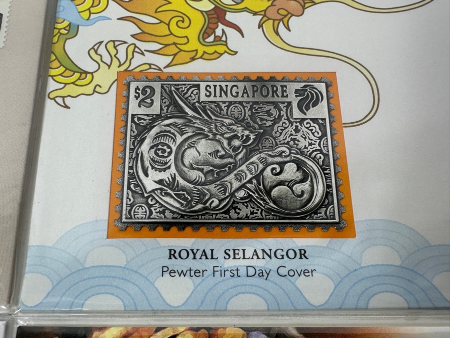 Just Added - (12) Singapore Royal Selangor Pewter First Day Covers Stamps [Photo 5]