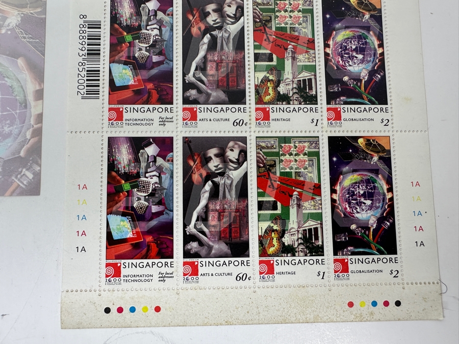 Just Added - Singapore Mint Stamps Millennium Year 2000 Valued Over $50 Singapore Dollars [Photo 8]