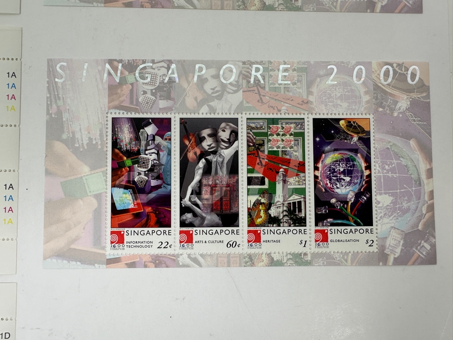 Just Added - Singapore Mint Stamps Millennium Year 2000 Valued Over $50 Singapore Dollars [Photo 6]