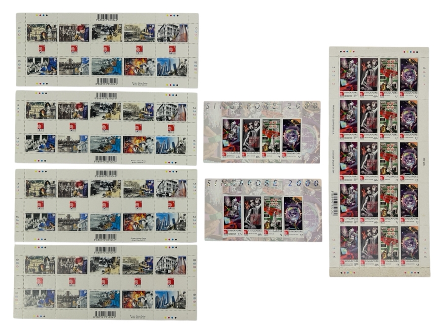 Just Added - Singapore Mint Stamps Millennium Year 2000 Valued Over $50 Singapore Dollars [Photo 1]