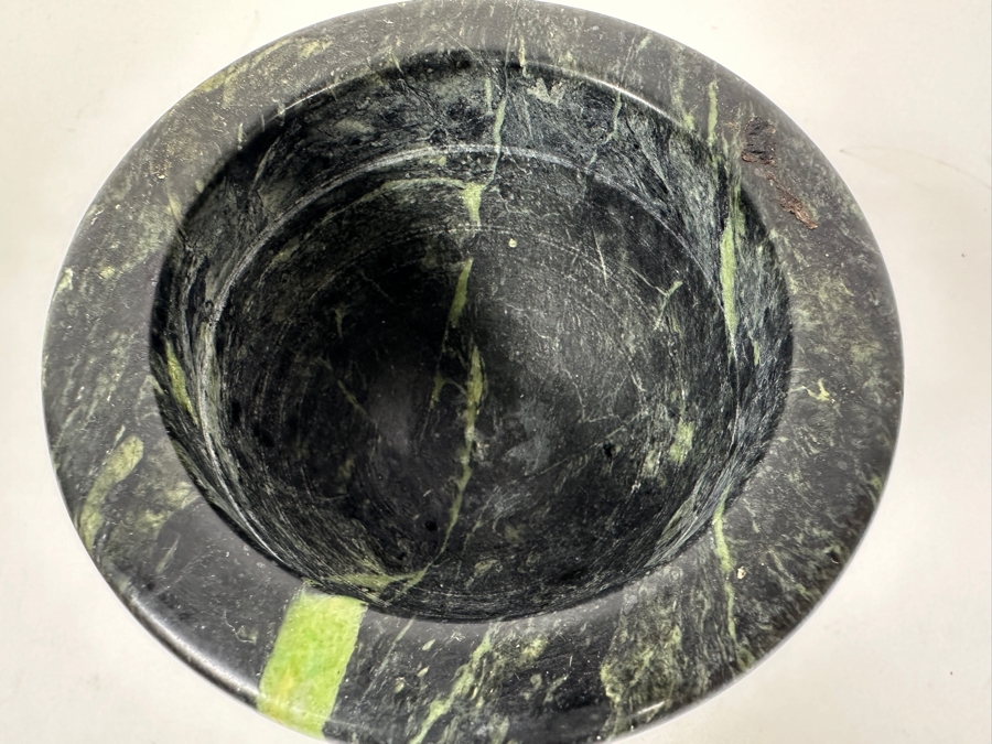 Just Added - Green Marble Pestle and Mortar 4.5'H x 4.5'W [Photo 5]
