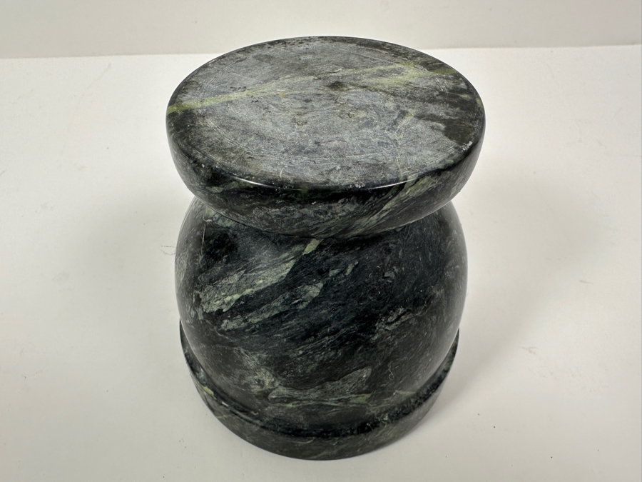 Just Added - Green Marble Pestle and Mortar 4.5'H x 4.5'W [Photo 6]