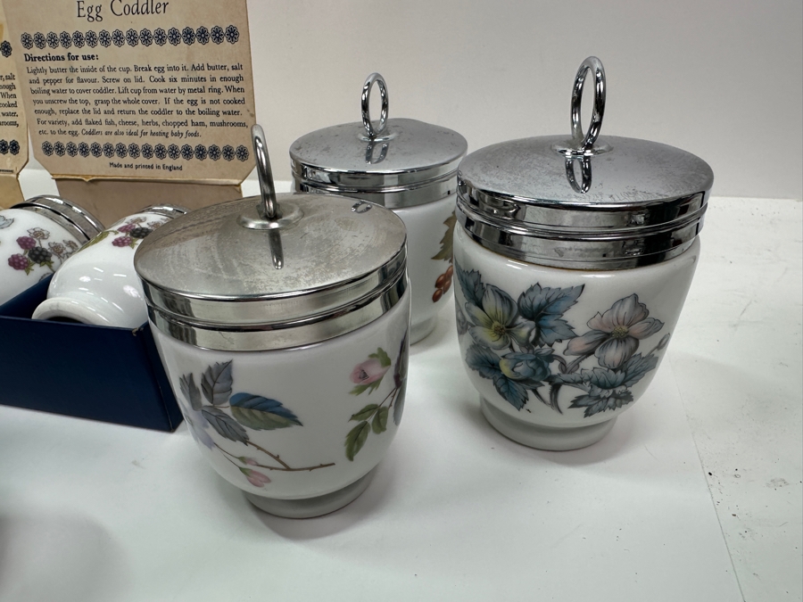 Just Added - Royal Worchester Set of (17) Egg Coddlers [Photo 12]