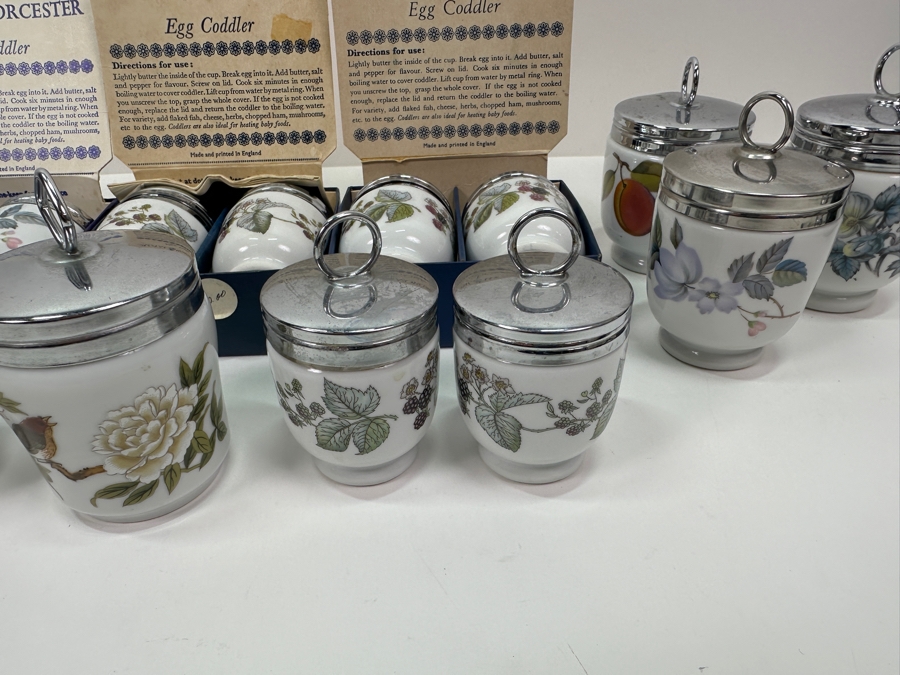 Just Added - Royal Worchester Set of (17) Egg Coddlers [Photo 11]