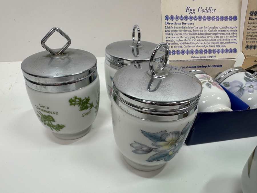 Just Added - Royal Worchester Set of (17) Egg Coddlers [Photo 8]