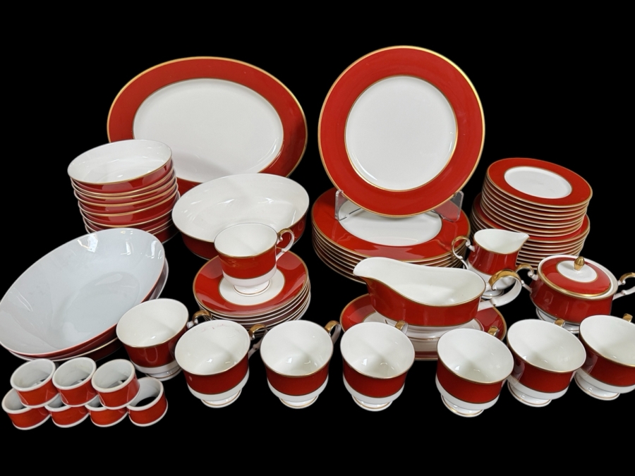 Just Added - Mikasa Egyptian Terracotta Bone China - Approximate Service for 8
