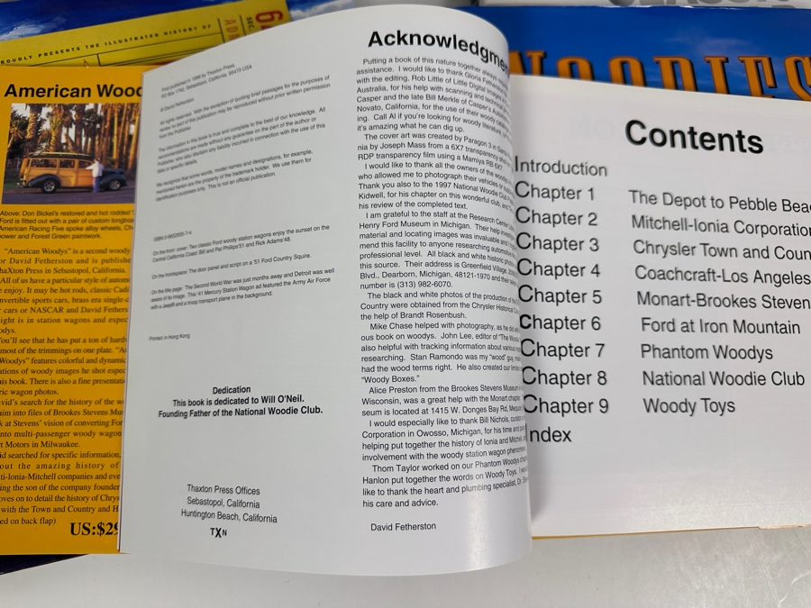 Four Hardcover Car / Woody Books [Photo 13]