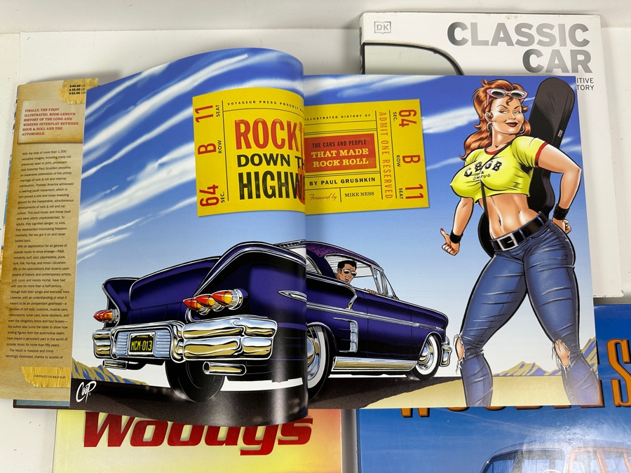 Four Hardcover Car / Woody Books [Photo 8]