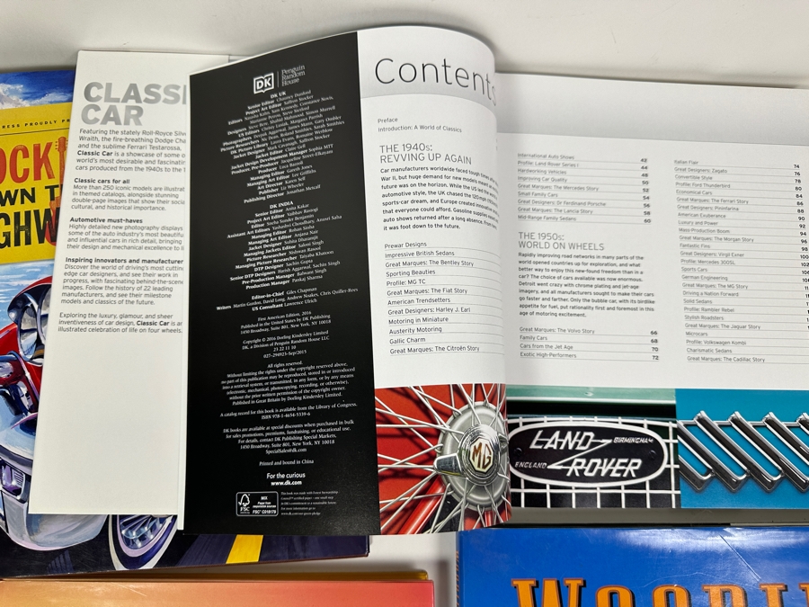 Four Hardcover Car / Woody Books [Photo 11]