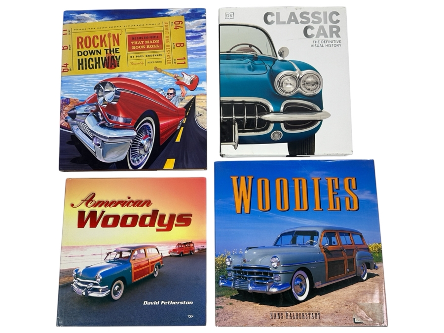 Four Hardcover Car / Woody Books [Photo 1]