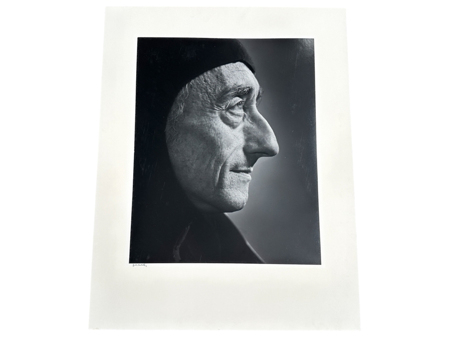 Yousef Karsh (1908-2002, Armenian/Canadian) 'Jacques Cousteau' Gelatin Silver Print Signed Lower Left 16 X 20 [Photo 5]