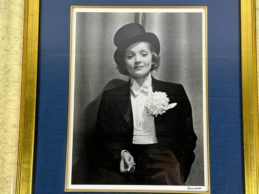 Alfred Eisenstaedt (1898-1995) Hand Signed Limited Edition Marlene Dietrich 1928 Silver Print Made At Time Life Lab In 1990 Hand Signed By Alfred Eisenstaedt Numbered 17 Of 50 - 11 X 15 Framed 23 X 27 [Photo 4]