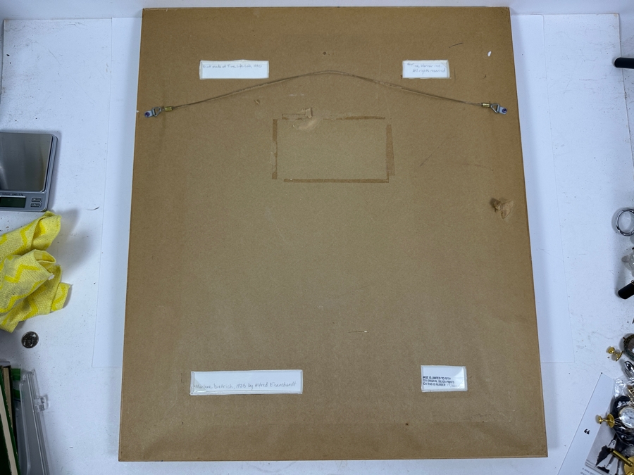 Alfred Eisenstaedt (1898-1995) Hand Signed Limited Edition Marlene Dietrich 1928 Silver Print Made At Time Life Lab In 1990 Hand Signed By Alfred Eisenstaedt Numbered 17 Of 50 - 11 X 15 Framed 23 X 27 [Photo 8]