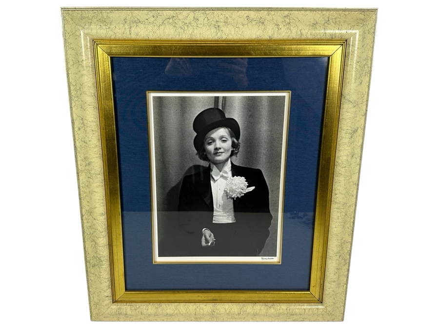Alfred Eisenstaedt (1898-1995) Hand Signed Limited Edition Marlene Dietrich 1928 Silver Print Made At Time Life Lab In 1990 Hand Signed By Alfred Eisenstaedt Numbered 17 Of 50 - 11 X 15 Framed 23 X 27 [Photo 2]