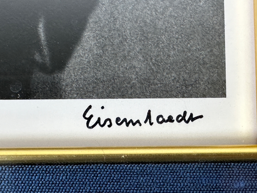 Alfred Eisenstaedt (1898-1995) Hand Signed Limited Edition Marlene Dietrich 1928 Silver Print Made At Time Life Lab In 1990 Hand Signed By Alfred Eisenstaedt Numbered 17 Of 50 - 11 X 15 Framed 23 X 27 [Photo 5]