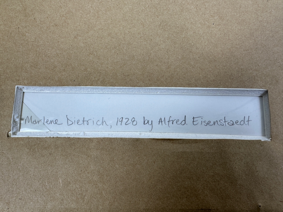 Alfred Eisenstaedt (1898-1995) Hand Signed Limited Edition Marlene Dietrich 1928 Silver Print Made At Time Life Lab In 1990 Hand Signed By Alfred Eisenstaedt Numbered 17 Of 50 - 11 X 15 Framed 23 X 27 [Photo 12]