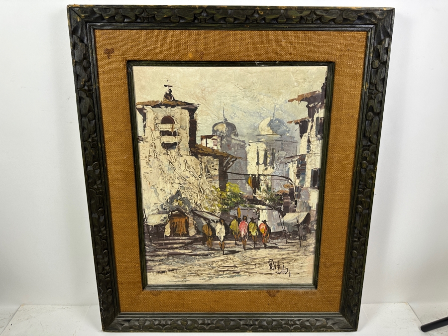 Pablo Espana Original Oil Painting On Canvas 16 X 20 Framed 24 X 28 [Photo 3]