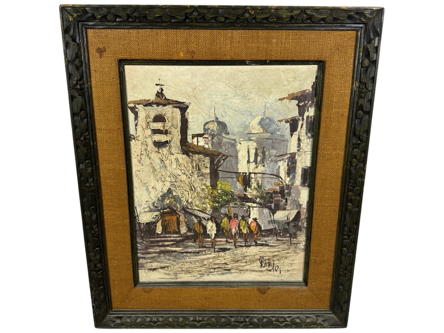 Pablo Espana Original Oil Painting On Canvas 16 X 20 Framed 24 X 28 [Photo 2]