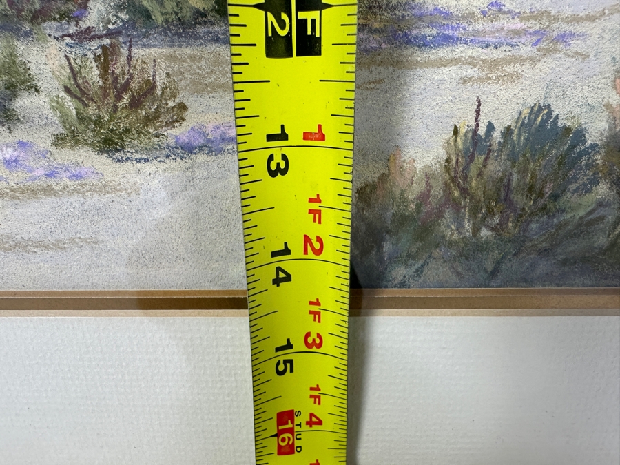 Just Added - Morton Mcelegy Desert Landscape Pastel Painting On Paper 18 X 14.5 Framed 24.5 X 21 [Photo 14]