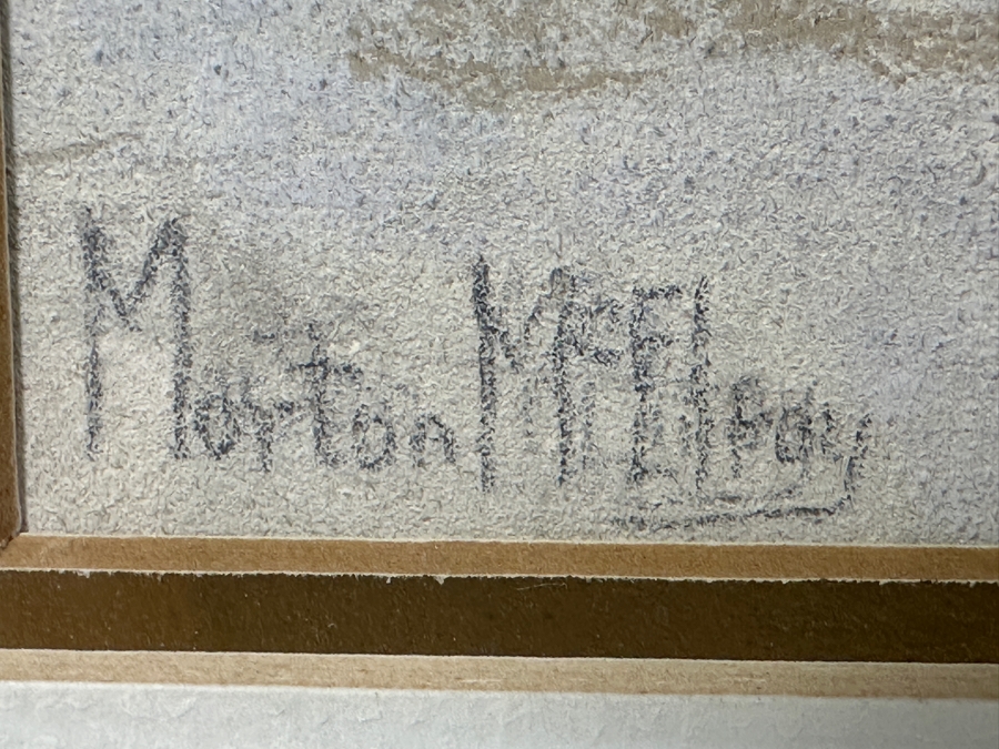 Just Added - Morton Mcelegy Desert Landscape Pastel Painting On Paper 18 X 14.5 Framed 24.5 X 21 [Photo 12]