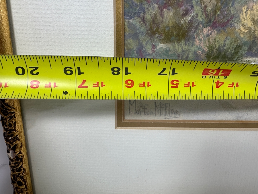 Just Added - Morton Mcelegy Desert Landscape Pastel Painting On Paper 18 X 14.5 Framed 24.5 X 21 [Photo 13]