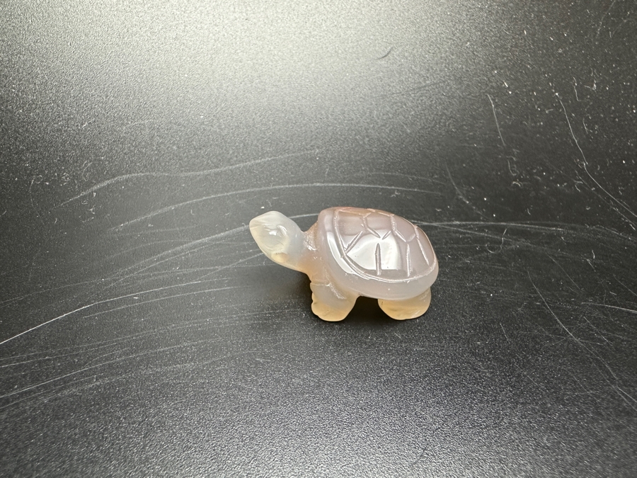 Just Added - (9) Carved Stone Turtle Figurines Of Various Stones 224g [Photo 13]
