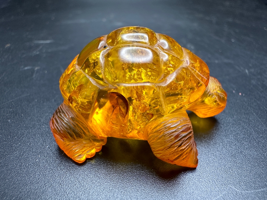 Carved Amber Turtle Figurine 13g [Photo 8]