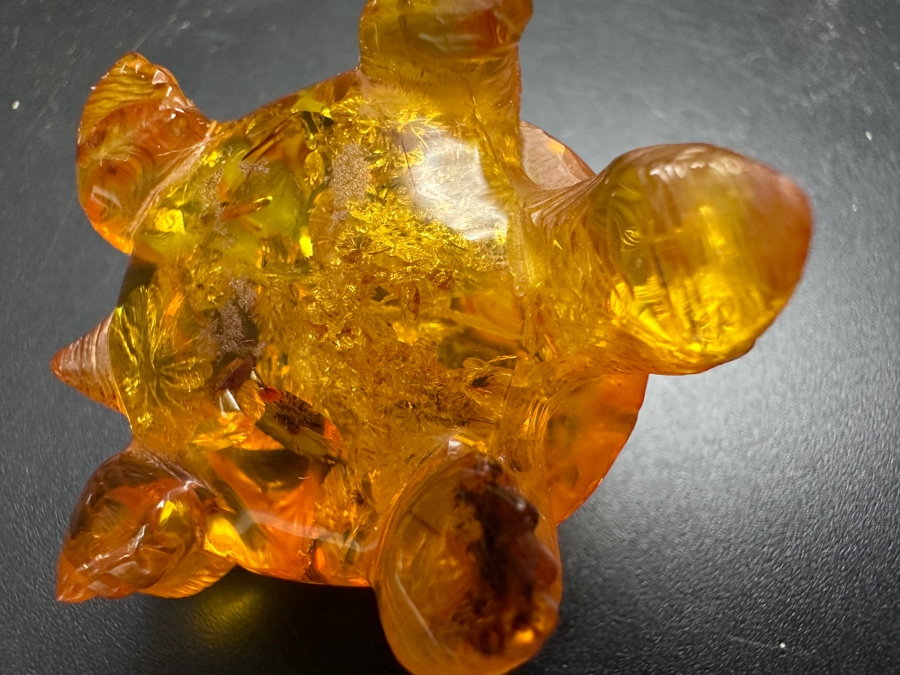 Carved Amber Turtle Figurine 13g [Photo 13]