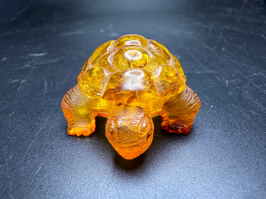 Carved Amber Turtle Figurine 13g [Photo 7]