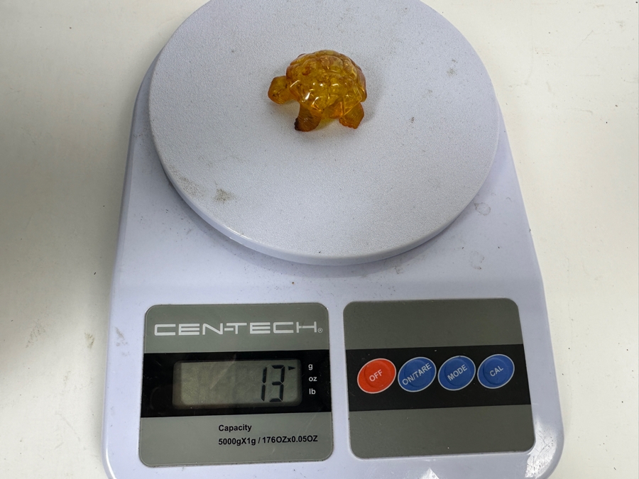 Carved Amber Turtle Figurine 13g [Photo 15]